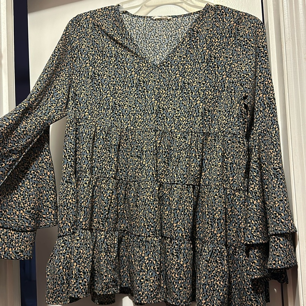ruffled blouse